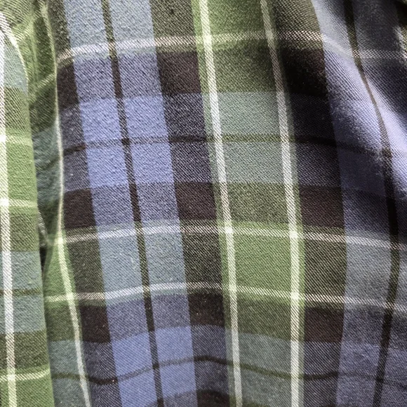 L.L. Bean Blue and Green Checkered Shirt - Picture 2 of 4